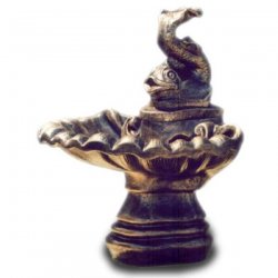 Dekorations - Figur Brunnen mit Fisch