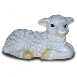 Deko - Figur Nettes, liegendes Schaf