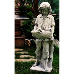 Weiße Garten-Figur Bimbo Sarche groß