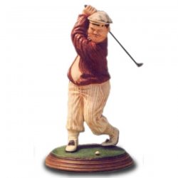 Dekorations - Figur Dick schlägt Golfball