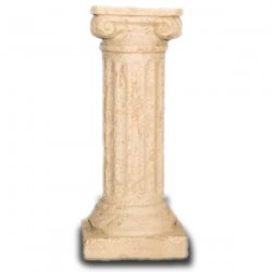 Deko - Säule Ionische Sandfarbene Säule