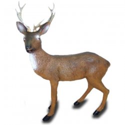 Dekorations - Figur Stehender, freundlicher Hirsch