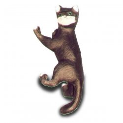 Deko - Figur Katze kletter auf rechter Seite nach oben