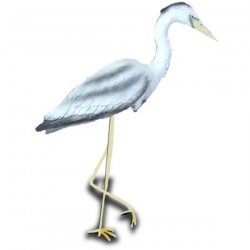 Vogel - Skulptur Laufender Reiher