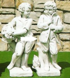 Weiße Garten-Figur Inverno Intra