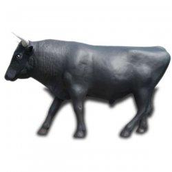 Dekorations - Figur Prächtiger Stier mit spitzen Hörnern