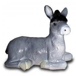 Dekorations - Figur Liegender Esel