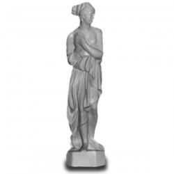 Dekorations - Figur Schamhafte Frau