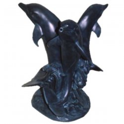 Dekorations - Figur Drei springende Delphine