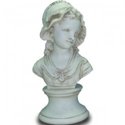 Deko - Figur Büste einer jungen Frau mit Haube