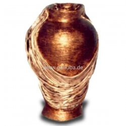 Dekorations - Figur Vase mit Tuch behangen