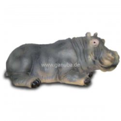 Tier - Dekofigur Freundliches, liegendes Nilpferd