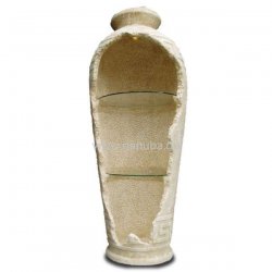 Deko - Figur Offene Vase mit Glasplatten