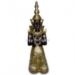 Statue Asiatischer Buddha mit prächtigem Kopfschmuck