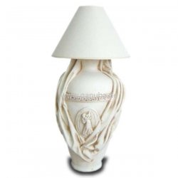 Dekorations - Figur Antike Lampe mit Tuch