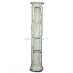 Deko - Figur Säule mit Glasplatten und Strahler