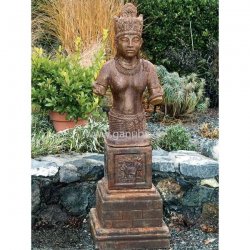 Dekofigur für den Garten Indische Gottheit Vishnu
