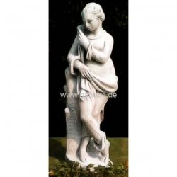 Weiße Gartenfigur Vier-Jahreszeiten-Statue - Winter - Piuri