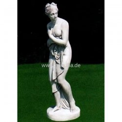 Weiße Dekofigur für den Garten Steinguss-Statue - Paolina - mittel