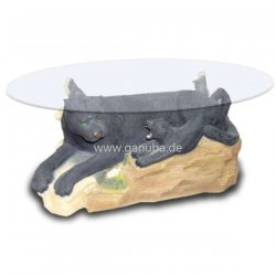 Dekorations - Tisch Panther mit Kind