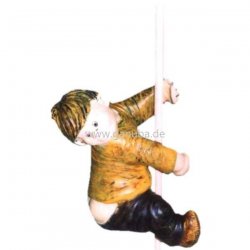 Skulptur Kletternder Junge