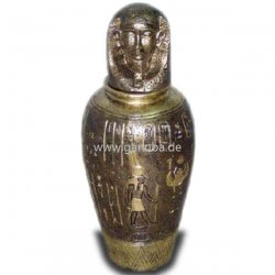 Dekorations - Figur Ägyptische Vase mit Pharaonenkopf