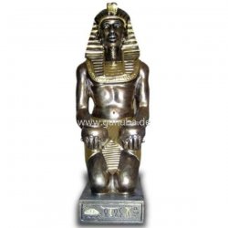 Dekorations - Figur Pharao kniet mit zwei Schalen