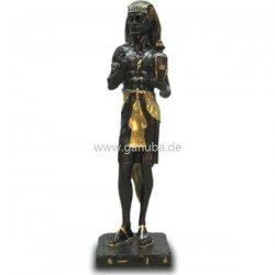 Skulptur Pharao mit Urne