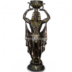 Deko - Figur Pharao mit Schleier und Krug auf dem Kopf