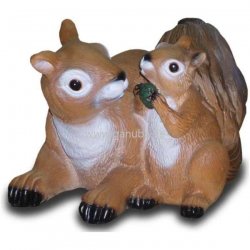 Tier - Dekofigur Liebes Eichhörnchen mit Kind