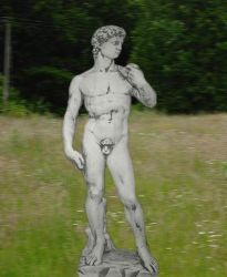 David Skulptur nach dem Vorbild von Michelangelo - mittel