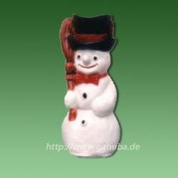 Dekorationsfigur Schneemann mit Besen