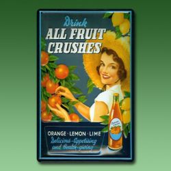 Blechschild - Orange Crush