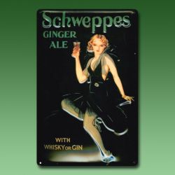 Nostalgieschild - Schweppes Ginger Ale