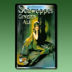 Werbeschild - Schweppes Spiegel