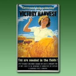 Werbeschild Victory Harvest