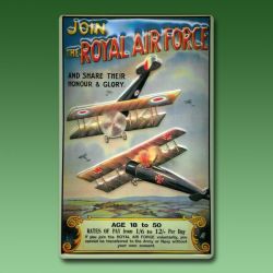 Reklameschild Royal Air Force