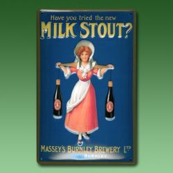 Reklameschild Milk Stout
