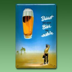 Werbeschild Bier Durst
