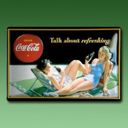 Reklameschild Coca Cola - Talk About