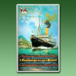 Nostalgie-Reklameschild Dampfschifffahrtsgesellschaft