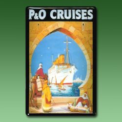 Blechreklameschild P&O Cruises