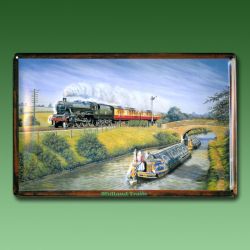 Nostalgie - Blechschild Midland Trails