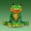 Garten-Figur Lachender Frosch