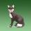 Tier-Figur Sitzende Katze