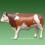 Tier-Figur Braun-Weißer Stier