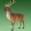 Dekorations-Figur Hirsch mit Geweih