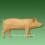 Dekorations-Figur Stehendes Schwein