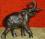 Bronze-Figur laufender Elefant mit erhobenem Rüssel