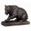 Bronze-Skulptur Bär fängt Fisch